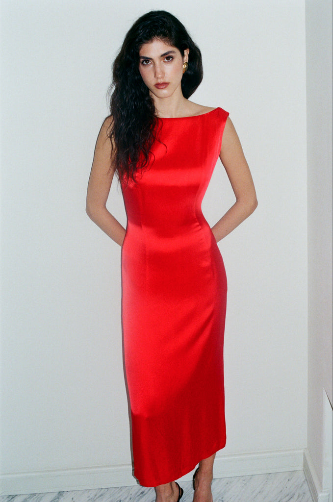tiffany red dress JACLYN DRESS
