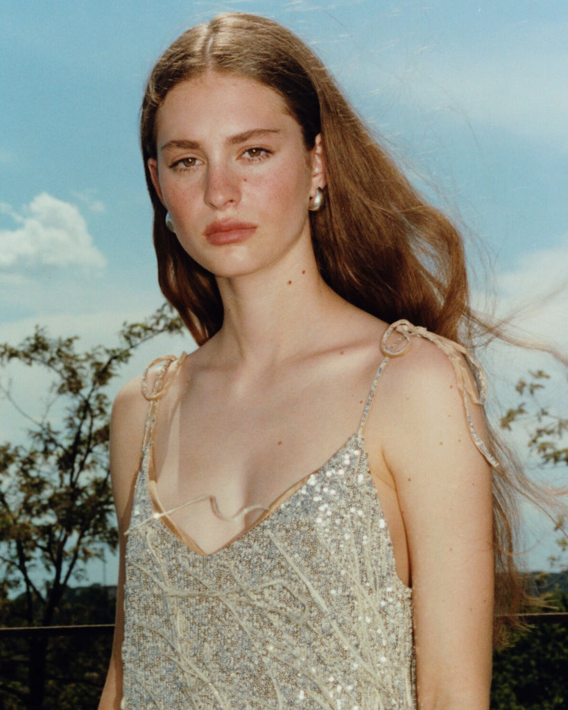 disco mini dress Disco mini dress with handmade detailing