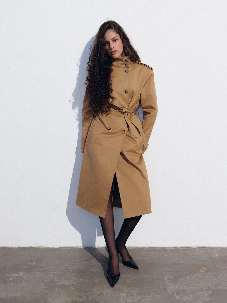 Standcollar Trench Coat 【公式通販】