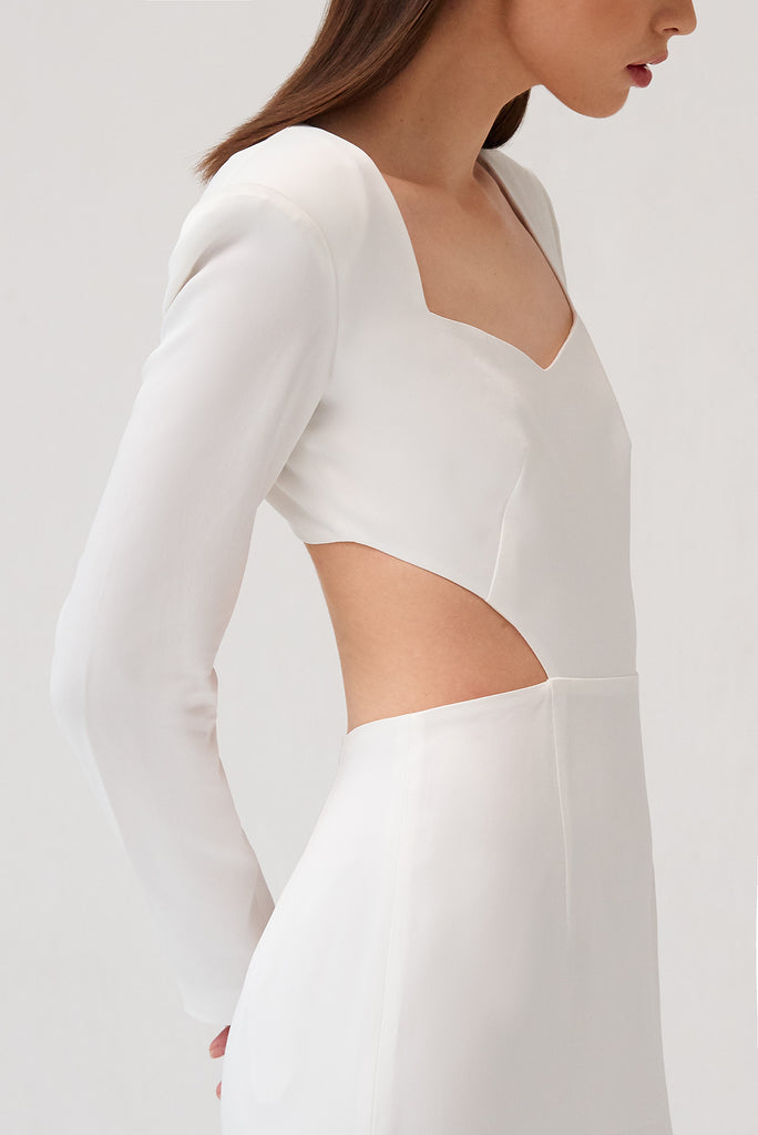 open back white satin dress White Silk Maxi Dress, Civil Elopement Slip Gown, Slip Maxi Dress, Wedding Maxi Dress, Open Back Sleeveless Bridal Dress, Second Look Dress